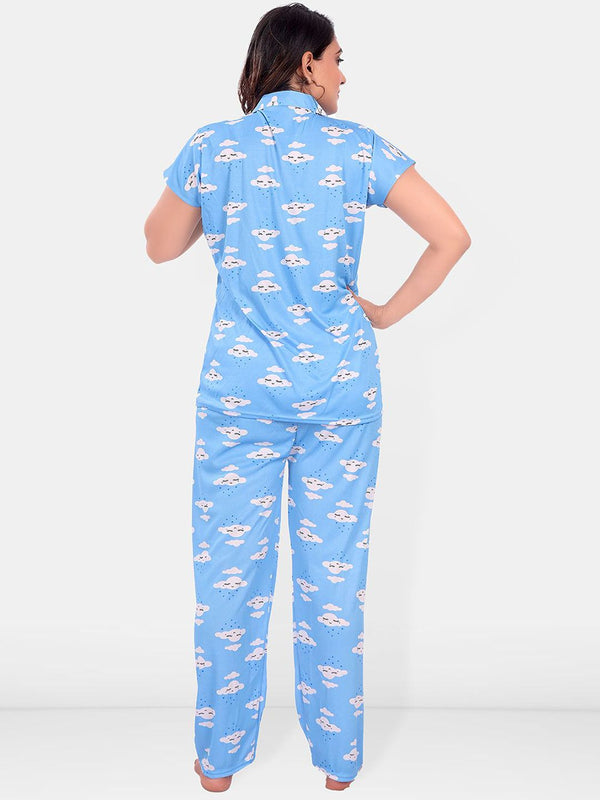 Be You Women Graphic Printed Night suit