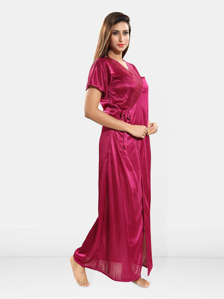 Be You Halter Neck Nightdress With Robe