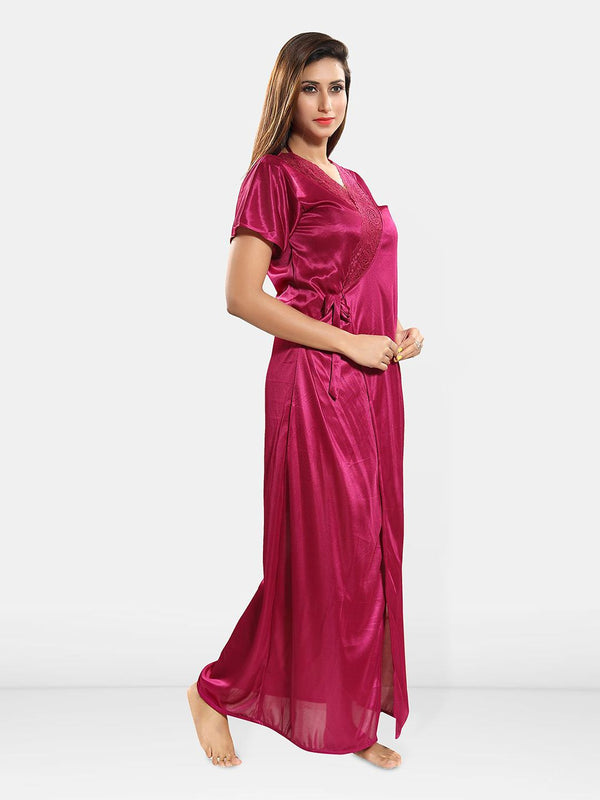 Be You Halter Neck Nightdress With Robe