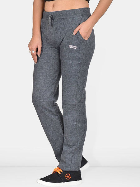 Be You Women Relaxed Fit Mid-Rise Cotton Track Pants