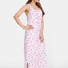 Be You Printed Pure Cotton Maxi Nightdress