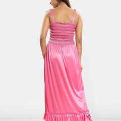 Be You Set of 2 Satin Maxi Wrap Nightdress