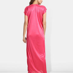 Be You Satin Solid Night Gown / Nighty For Women, Maxi Nightdress