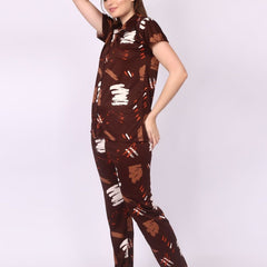 Be You Women Abstract Printed Night suit
