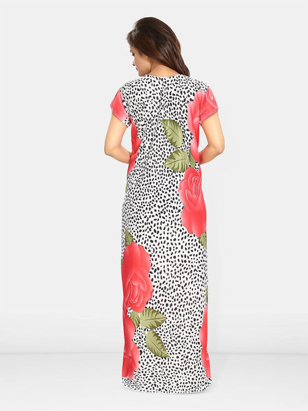 Be You Women Printed Maxi Nightdress