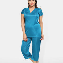 Be You Women Set of 4 Satin Wrap Nightdress