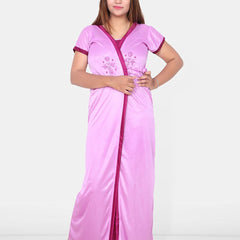 Be You Set of 2 Embroidered Maxi Wrap Nightdress