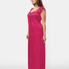 Be You Women Sleeveless Scoop Neck Maxi Nightdress