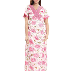 Be You Printed V-Neck Maxi Nightdress