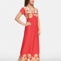 Be You Floral Printed Maternity Maxi Nightdress