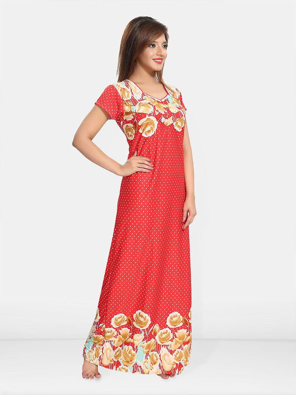 Be You Floral Printed Maternity Maxi Nightdress