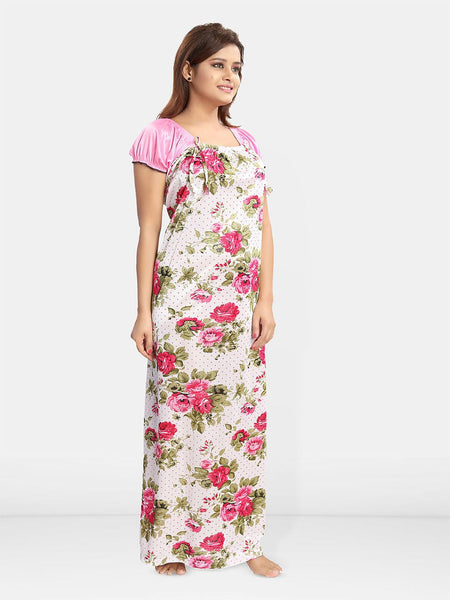 Be You Women Printed Maxi Nightdress