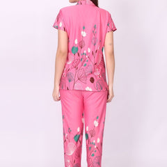 Be You Women Floral Printed Top & Pyjama Night suit