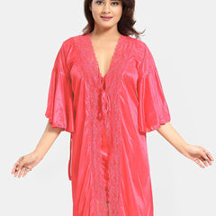 Be You Women Solid Above Knee Nightdress