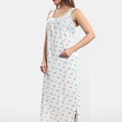 Be You Printed Cotton Maxi Nightdress