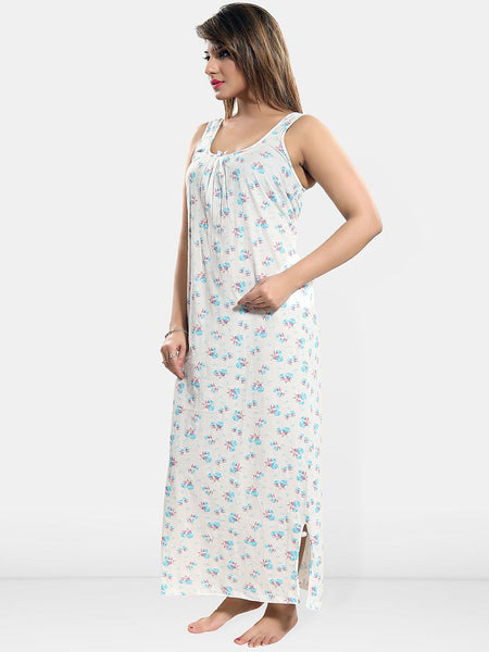 Be You Printed Cotton Maxi Nightdress