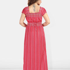 Be You Women Printed Maxi Nightdress