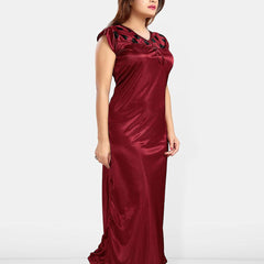 Be You Women Printed Maxi Nightdress Set