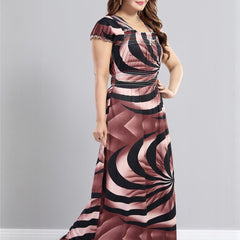 Be You Printed Square Neck Maxi Nightdress