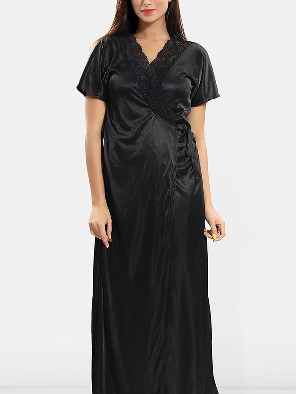 Be You Women Maxi Wrap Nightdress