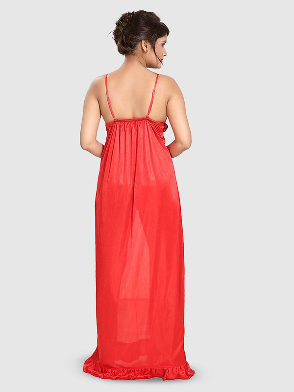 Be You Women Satin Maxi Nightdress