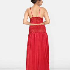 Be You Women Shoulder Straps Maxi Sweat Nightdress