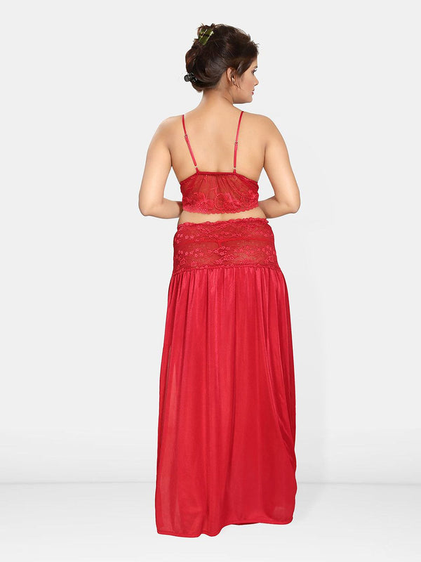 Be You Women Shoulder Straps Maxi Sweat Nightdress