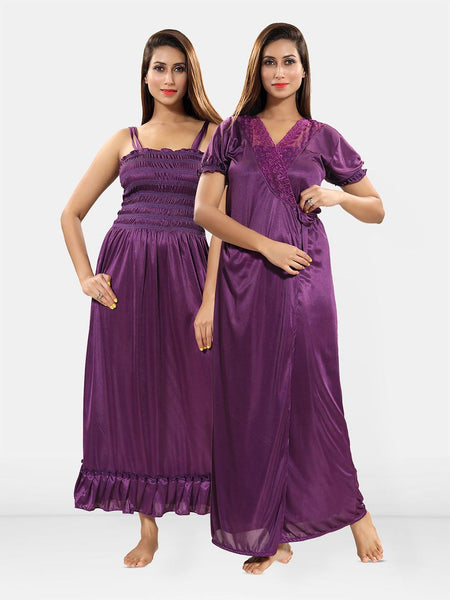 Be You Satin Maxi Nightdress with Robe