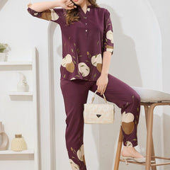 Be You Printed Top With Trousers Co-Ords