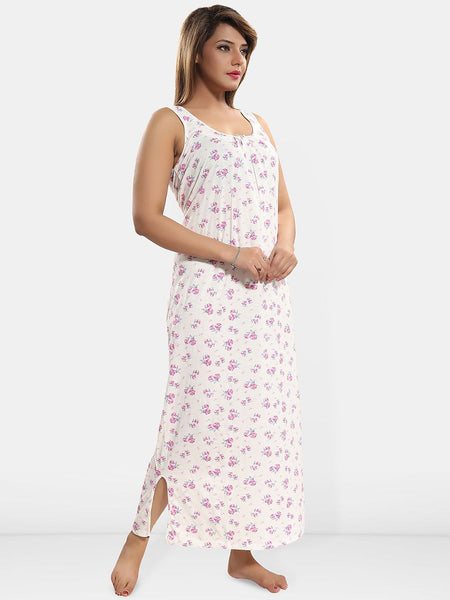 Be You Printed Cotton Maxi Nightdress