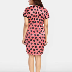 Be You Women Conversational Printed Above Knee Nightdress