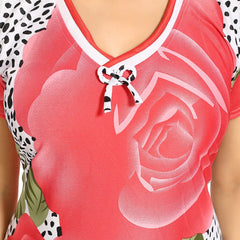 Be You Women Printed Maxi Nightdress