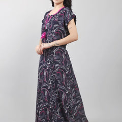 Be You Alpine Abstract Printed Maxi Nightdress