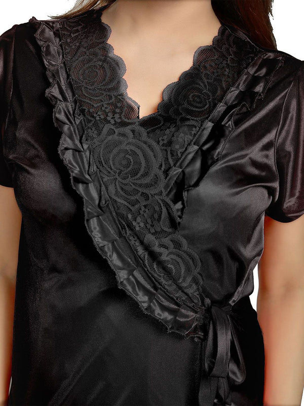 Be You Satin Maxi Nightdress with Robe