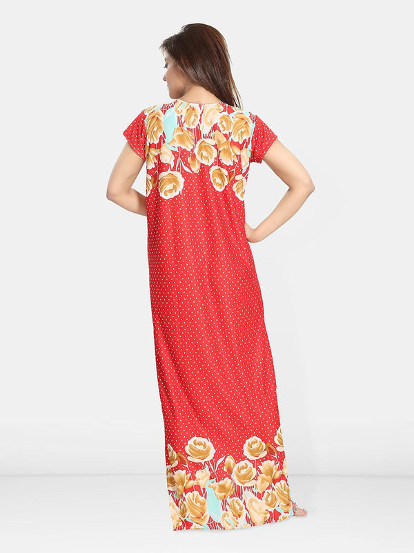 Be You Floral Printed Maternity Maxi Nightdress