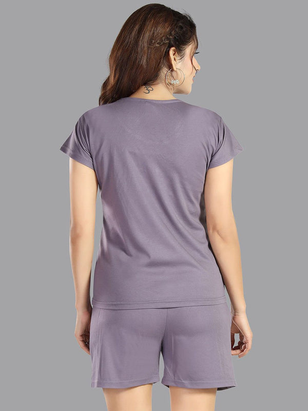 Be You Graphic Printed Round Neck Modal Night suit