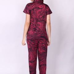 Be You Women Abstract Printed Shirt & Pyjama Night suit