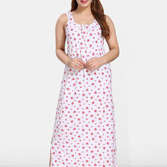 Be You Printed Pure Cotton Maxi Nightdress