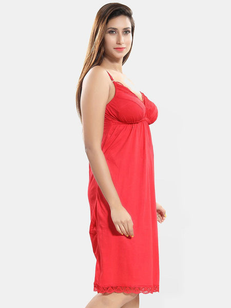 Be You Sleeveless Cotton Knee Length Nightdress