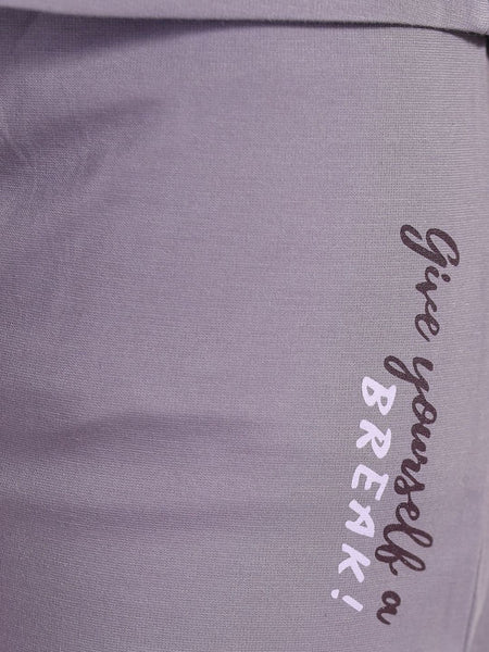Be You Typography Printed Sleeveless Modal Night suit