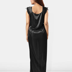 Be You Square Neck Sleeveless Satin Maxi Nightdress
