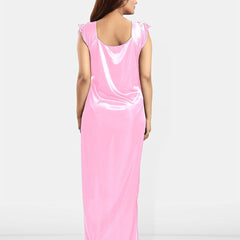 Be You Square Neck Sleeveless Satin Maxi Nightdress