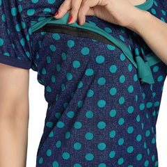 Be You Women Printed Maxi Nightdress