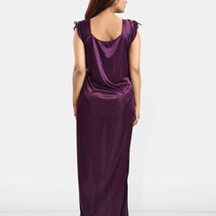 Be You Women Satin Maxi Nightdress
