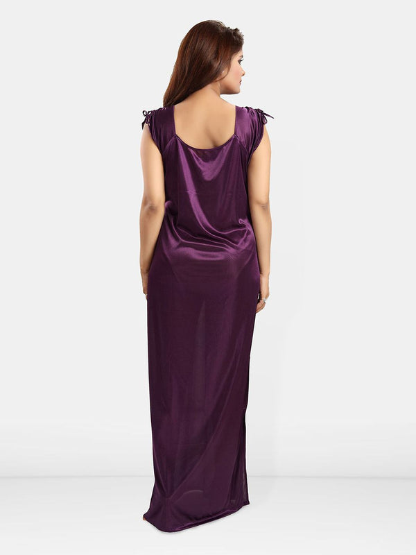 Be You Women Satin Maxi Nightdress