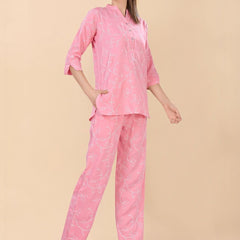Be You Embroidered Top With Trousers Co-Ords