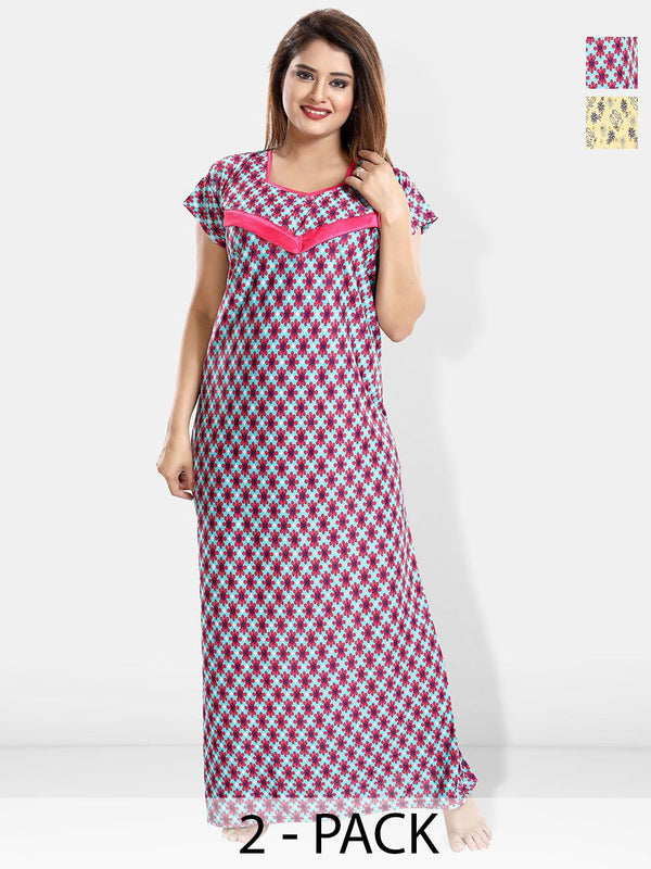 Be You Printed Maternity Maxi Nightdress