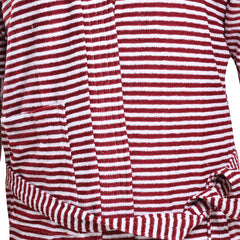 Striped Terry Cotton Bath Robe / Bath Gown for WOMEN