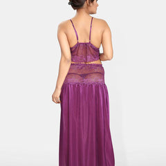 Be You Women Shoulder Straps Maxi Nightdress