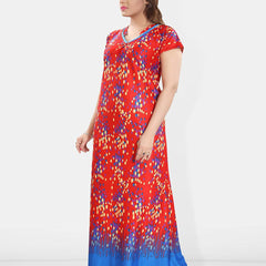Be You Women Polka Dots Printed Maxi Nightdress